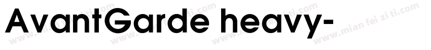 AvantGarde heavy字体转换